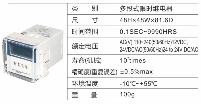 H3CA-8/A时间继电器